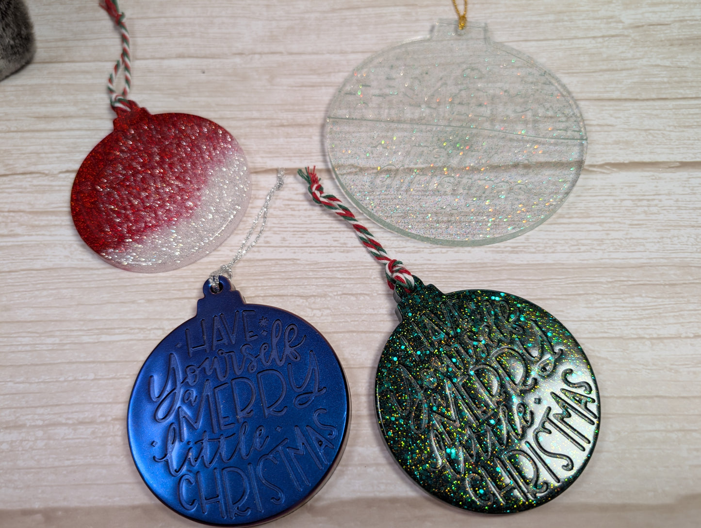 Handmade Resin Bauble Ornaments