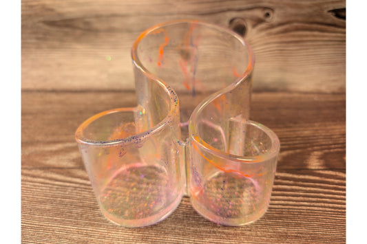 Clear Aurora Desk Organiser