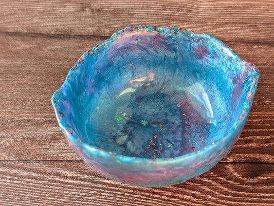 Cosmic Butterfly Resin Bowl
