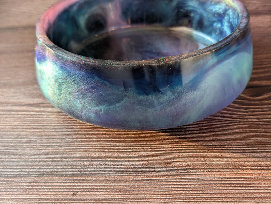 Aurora Borealis Resin Bowl