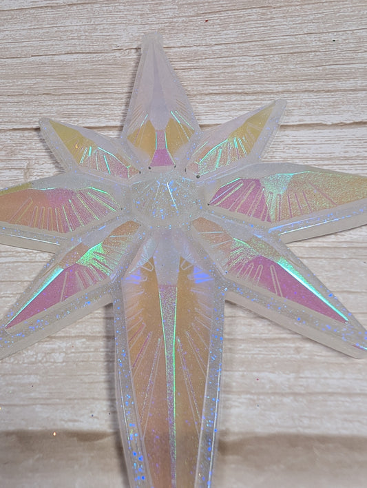 Handmade Chameleon Star Ornament – Ice Queen