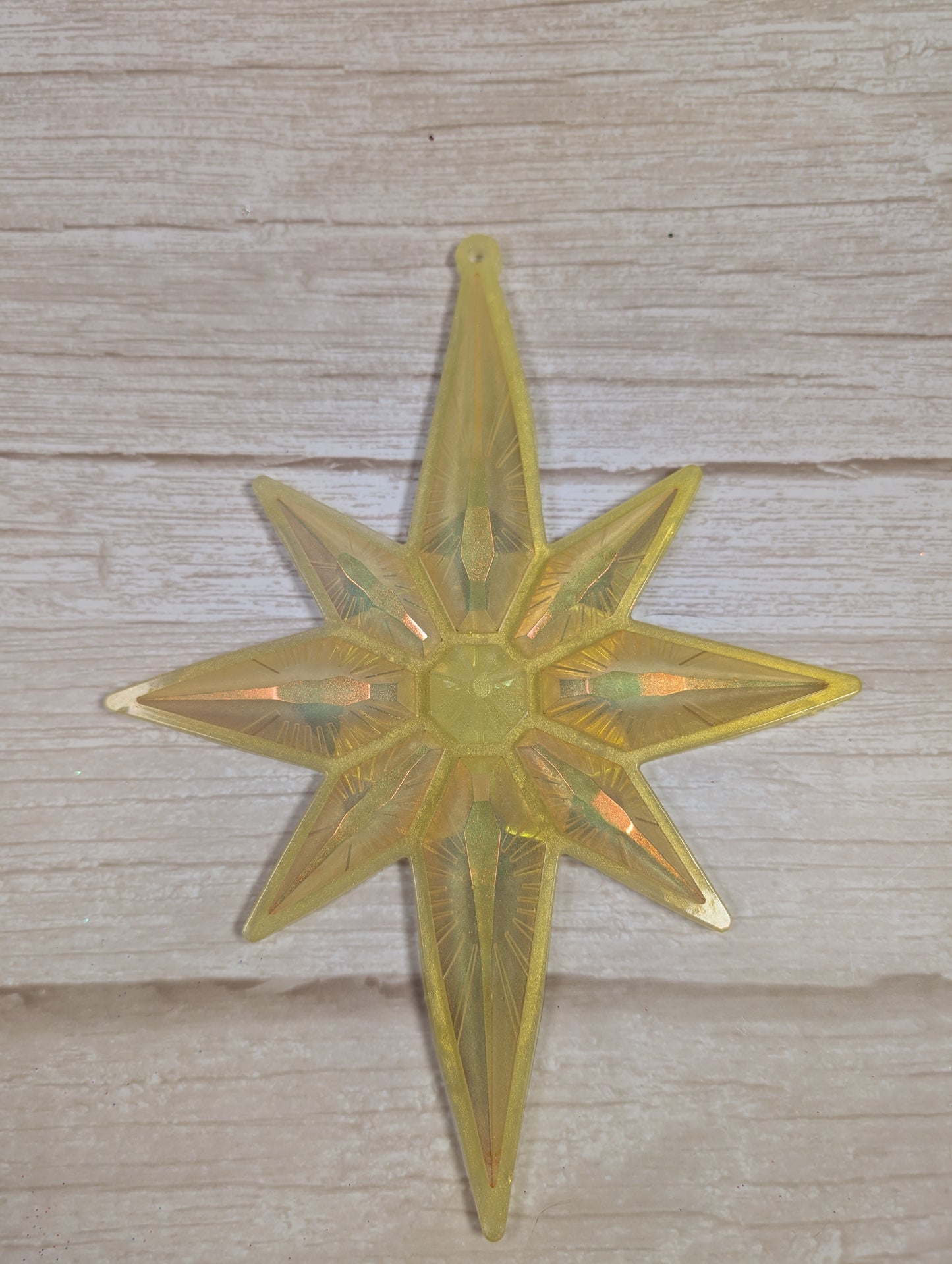 Handmade Chameleon Star Ornament – Solar Flare