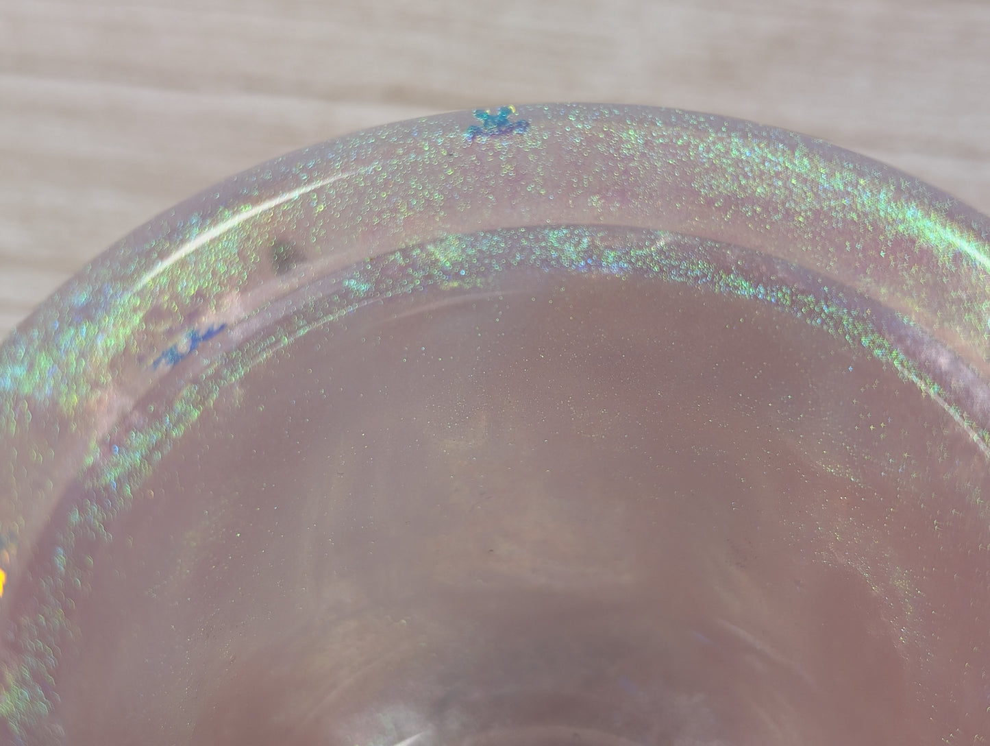 Handmade Pink Resin Jar with Lid