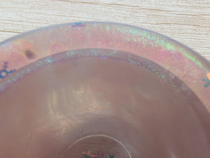 Handmade Pink Resin Jar with Lid