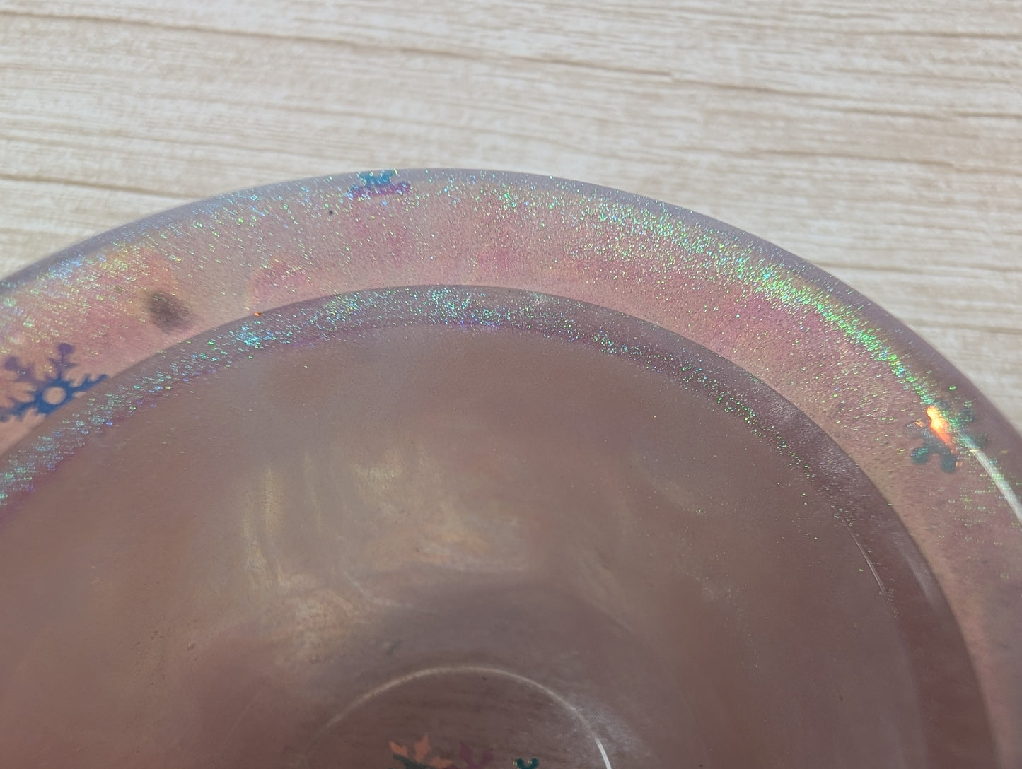 Handmade Pink Resin Jar with Lid