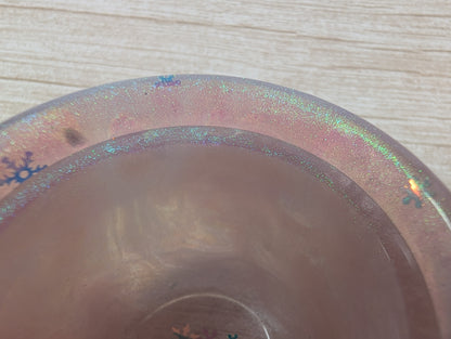 Handmade Pink Resin Jar with Lid