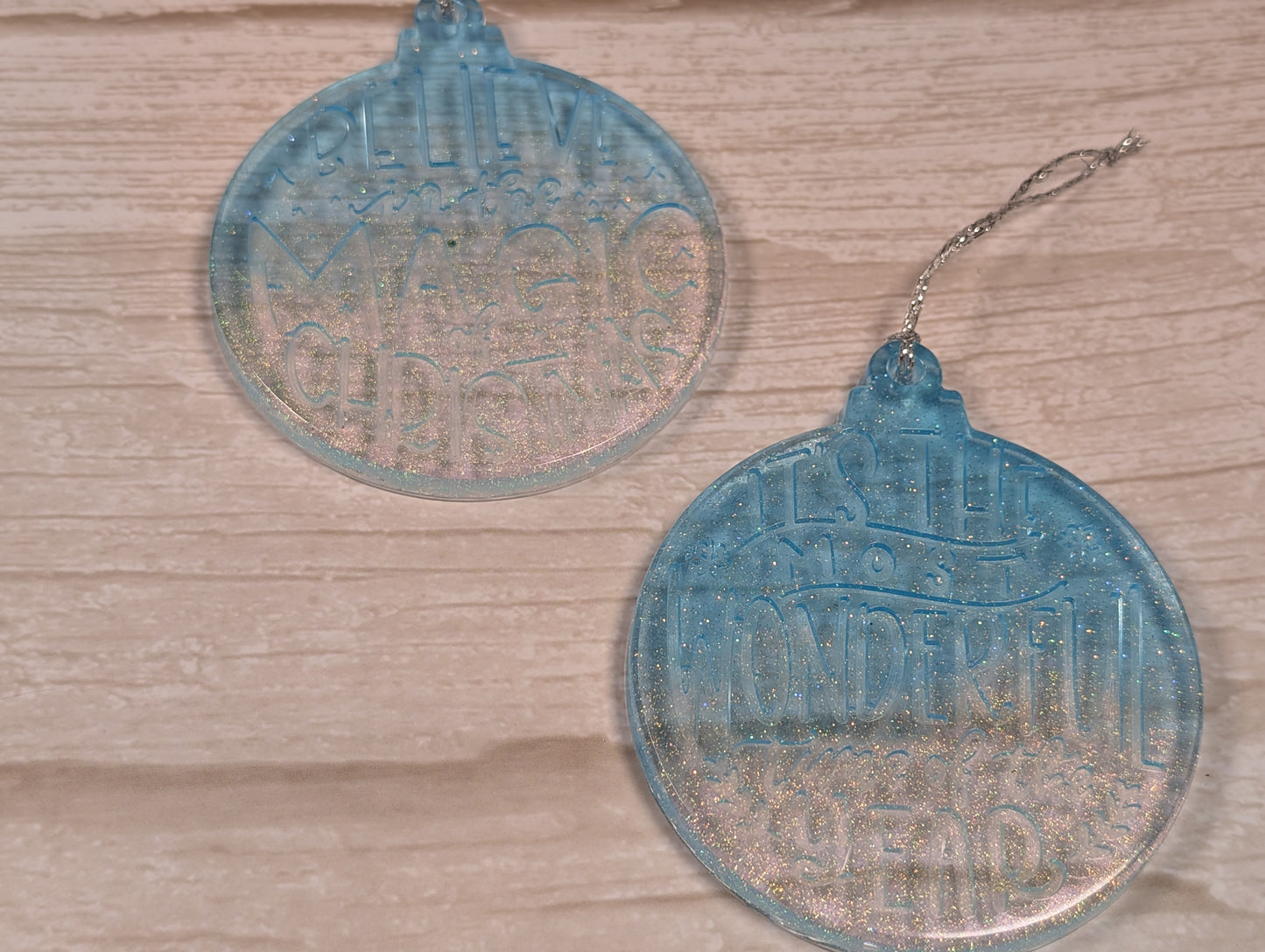 Handmade Resin Bauble Ornaments