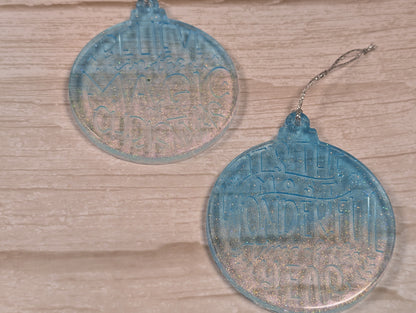 Handmade Resin Bauble Ornaments