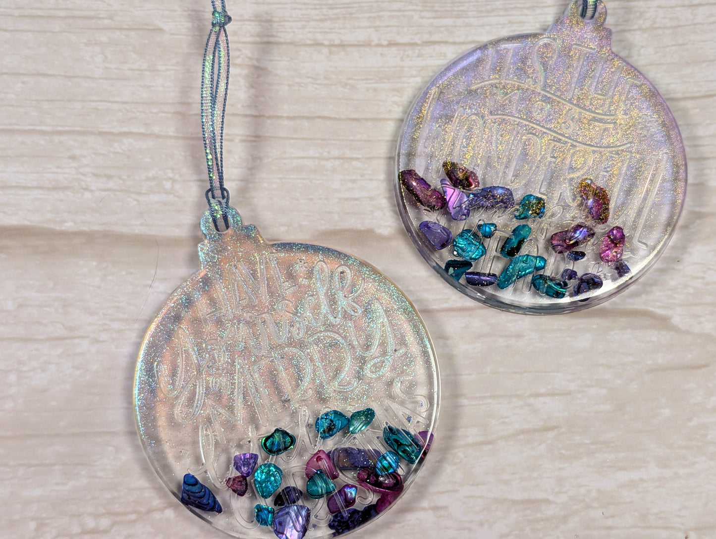 Handmade Resin Bauble Ornaments