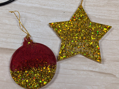 Handmade Resin Bauble Ornaments