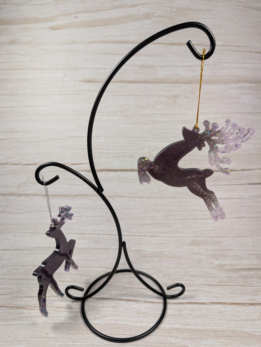 Handmade Resin Reindeer Christmas Ornaments