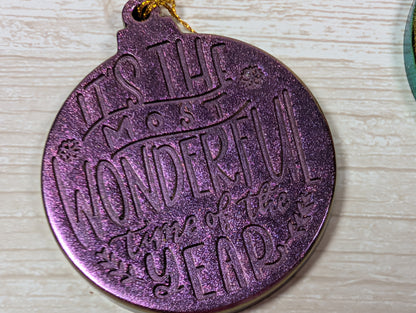 Handmade Resin Bauble Ornaments