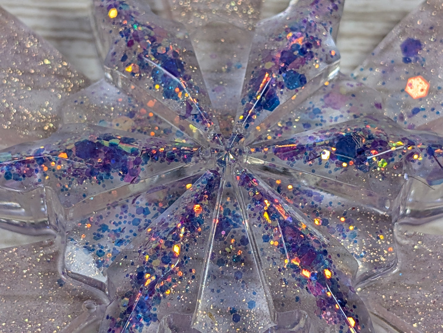 Handmade Resin Snowflake Ornament - Fairy
