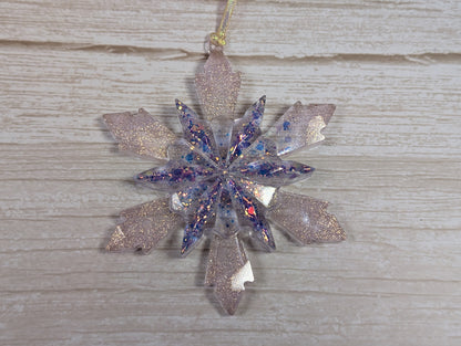 Handmade Resin Snowflake Ornament - Fairy
