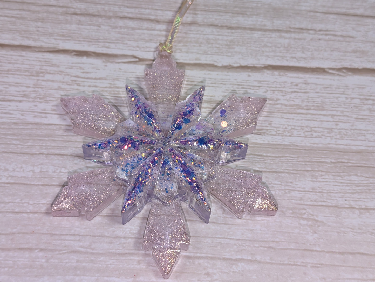 Handmade Resin Snowflake Ornament - Fairy