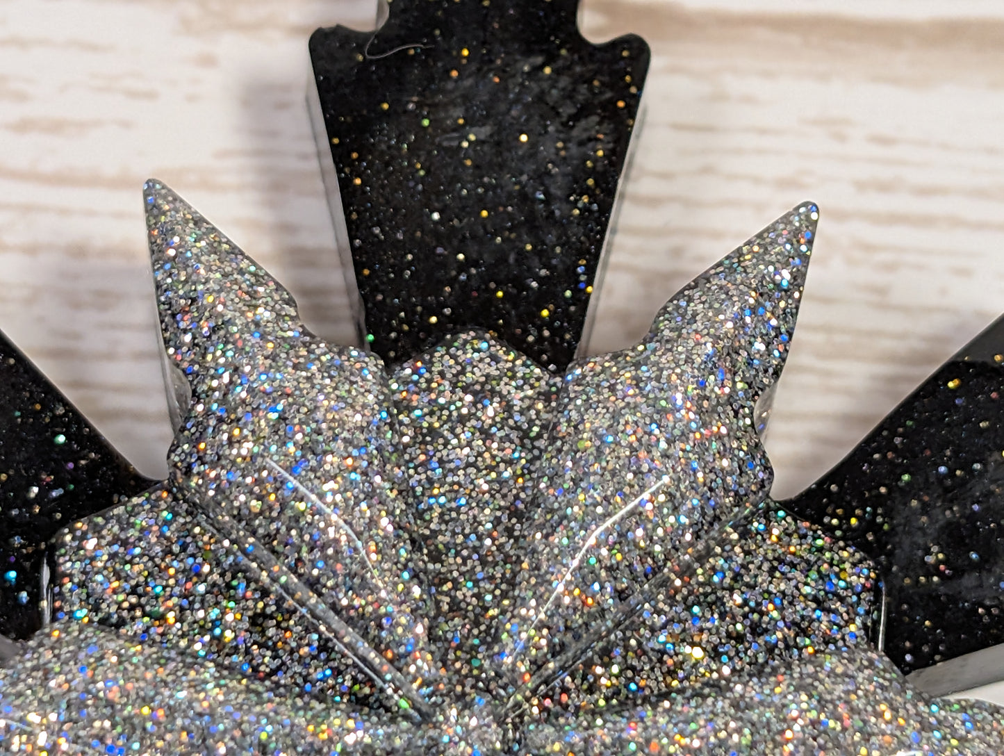 Handmade Resin Snowflake Ornament - Monochrome