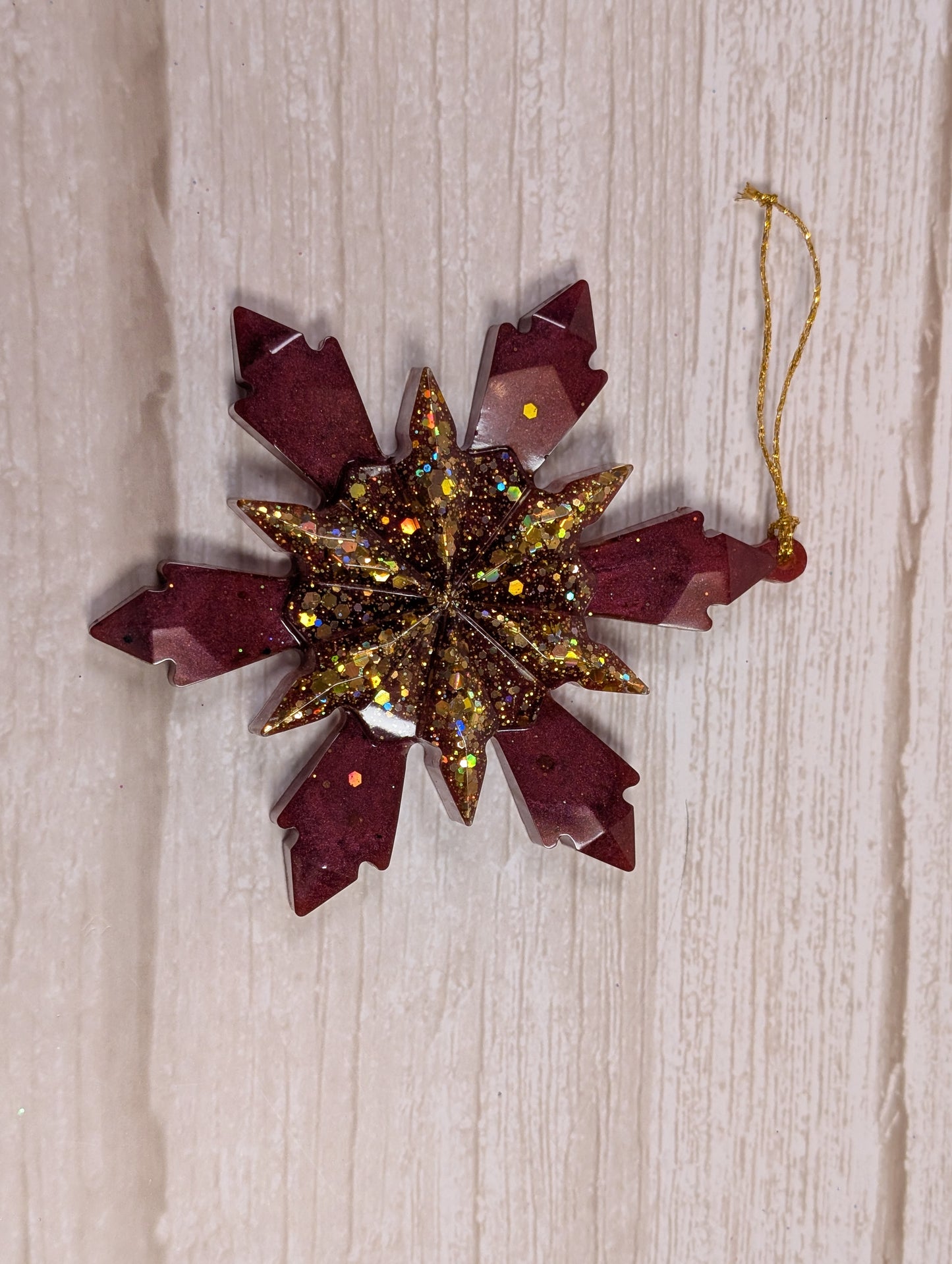 Handmade Resin Snowflake Ornament - Classic