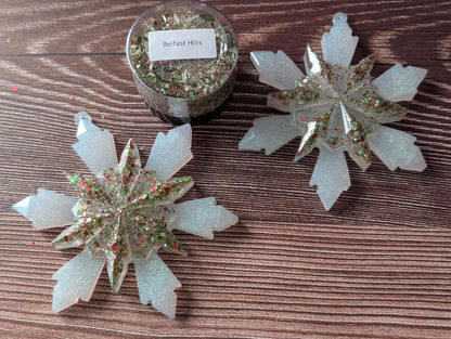 Handmade Resin Snowflake Ornament - Belfast Hills