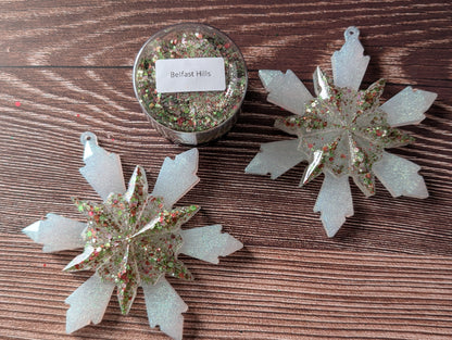 Handmade Resin Snowflake Ornament - Belfast Hills