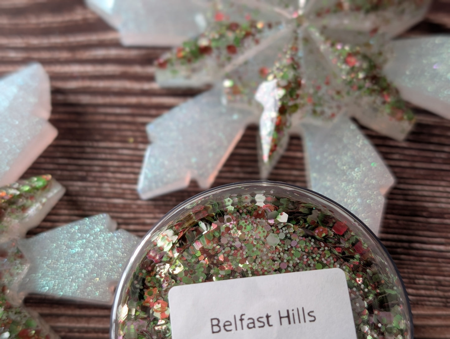 Handmade Resin Snowflake Ornament - Belfast Hills