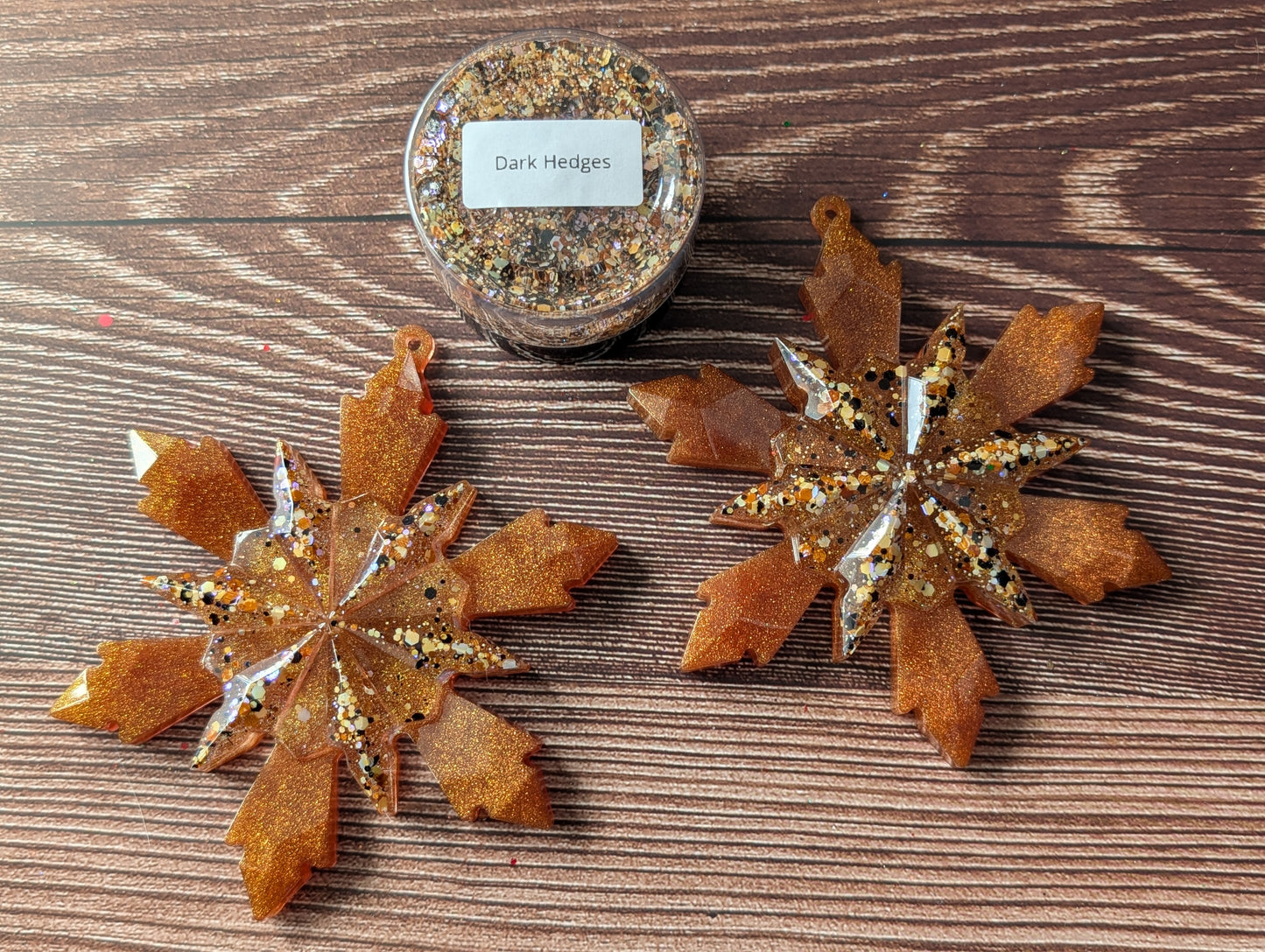 Handmade Resin Snowflake Ornament - Dark Hedges