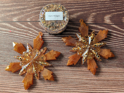 Handmade Resin Snowflake Ornament - Dark Hedges