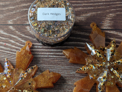 Handmade Resin Snowflake Ornament - Dark Hedges