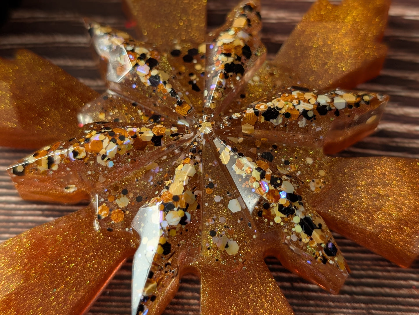 Handmade Resin Snowflake Ornament - Dark Hedges