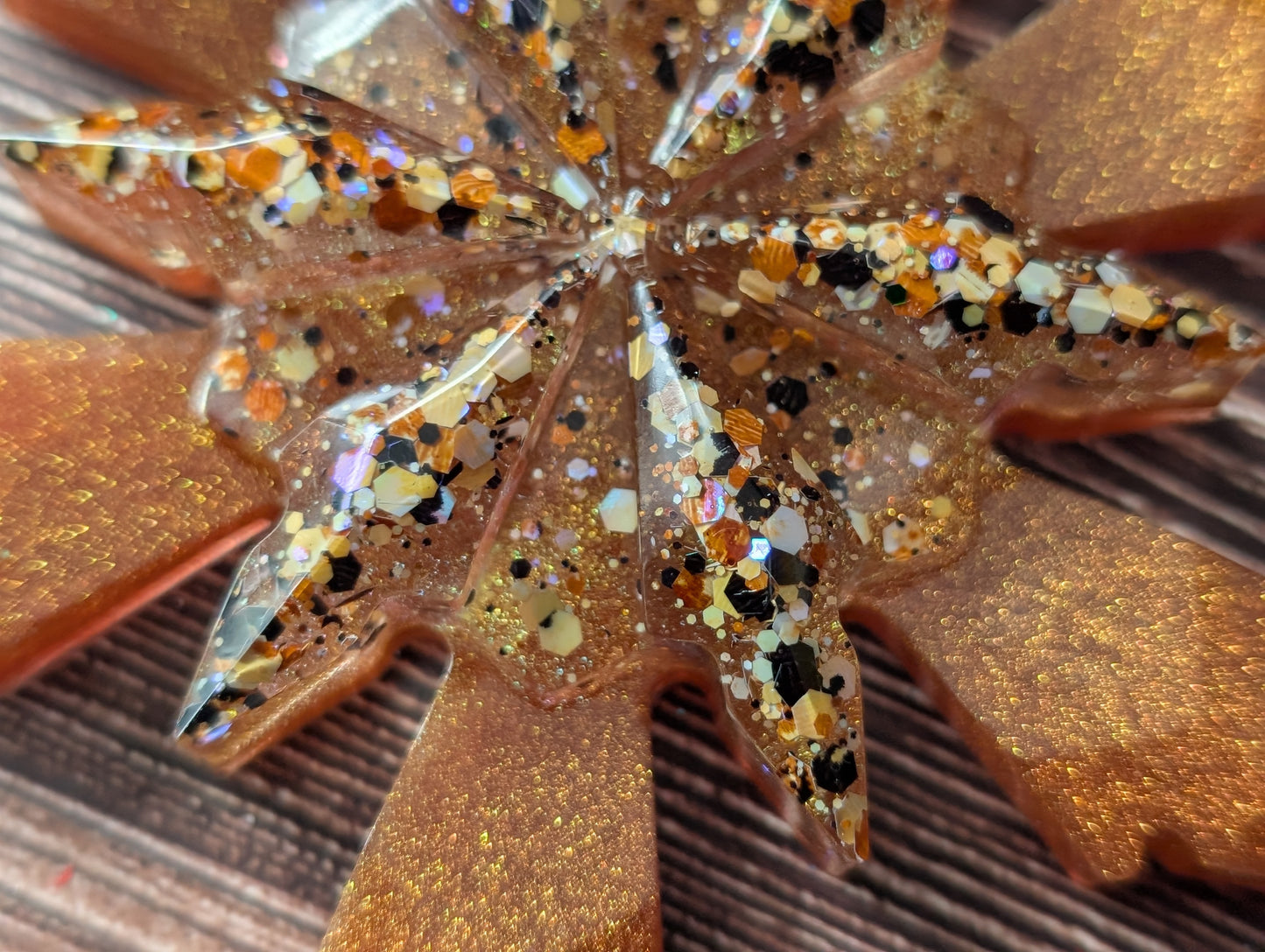 Handmade Resin Snowflake Ornament - Dark Hedges