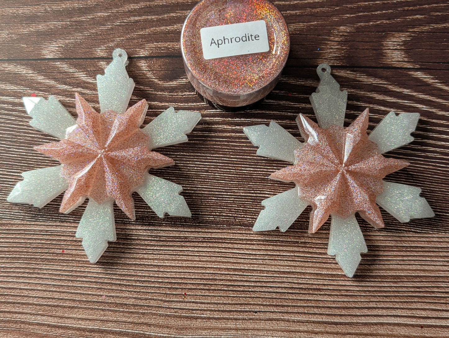 Handmade Resin Snowflake Ornament - Aphrodite