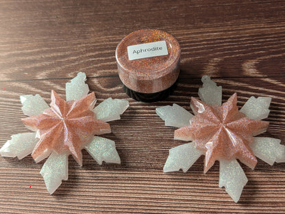 Handmade Resin Snowflake Ornament - Aphrodite