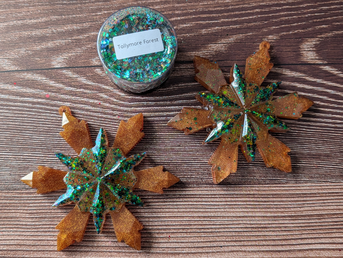 Handmade Resin Snowflake Ornament - Tollymore Forest