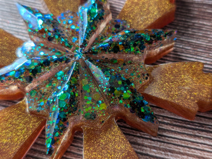 Handmade Resin Snowflake Ornament - Tollymore Forest