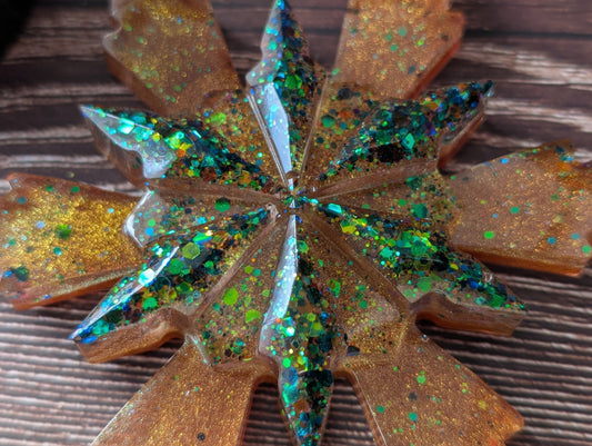 Handmade Resin Snowflake Ornament - Tollymore Forest