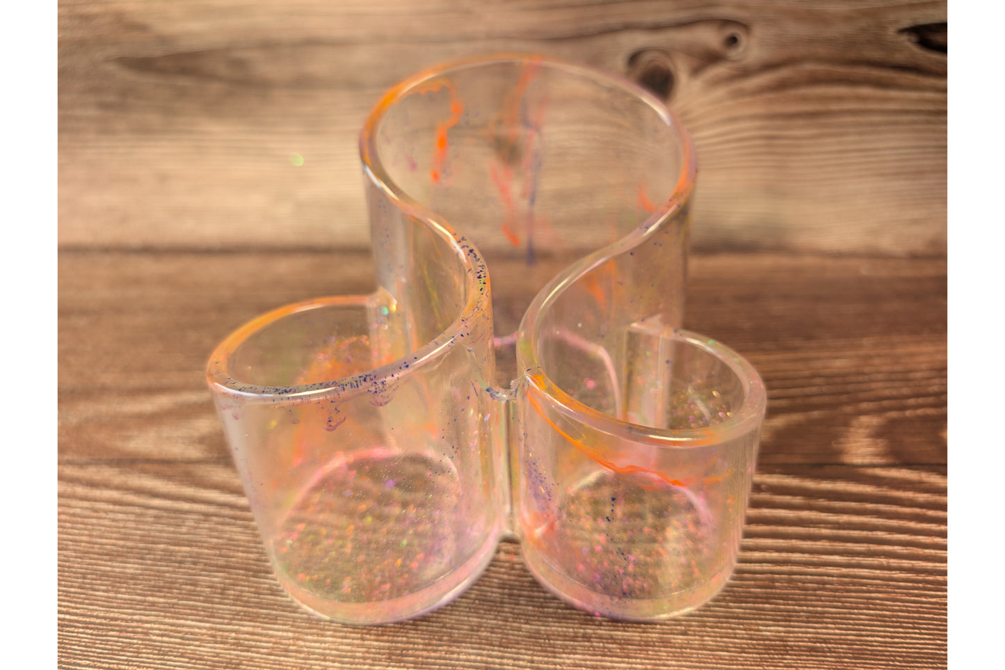 Clear Aurora Desk Organiser