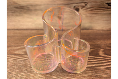 Clear Aurora Desk Organiser