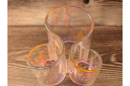 Clear Aurora Desk Organiser