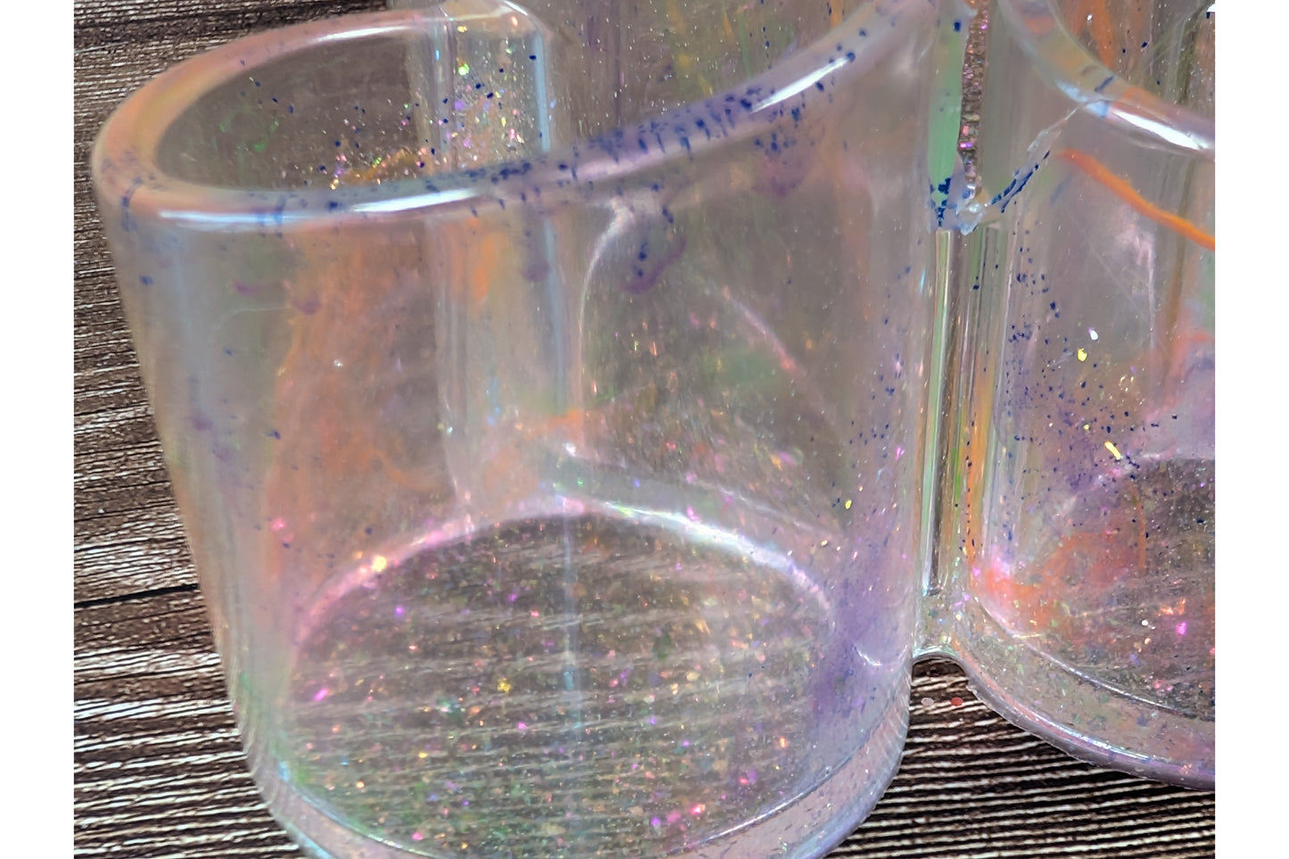 Clear Aurora Desk Organiser