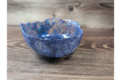 Cornflower Blue Textured Resin Bowl