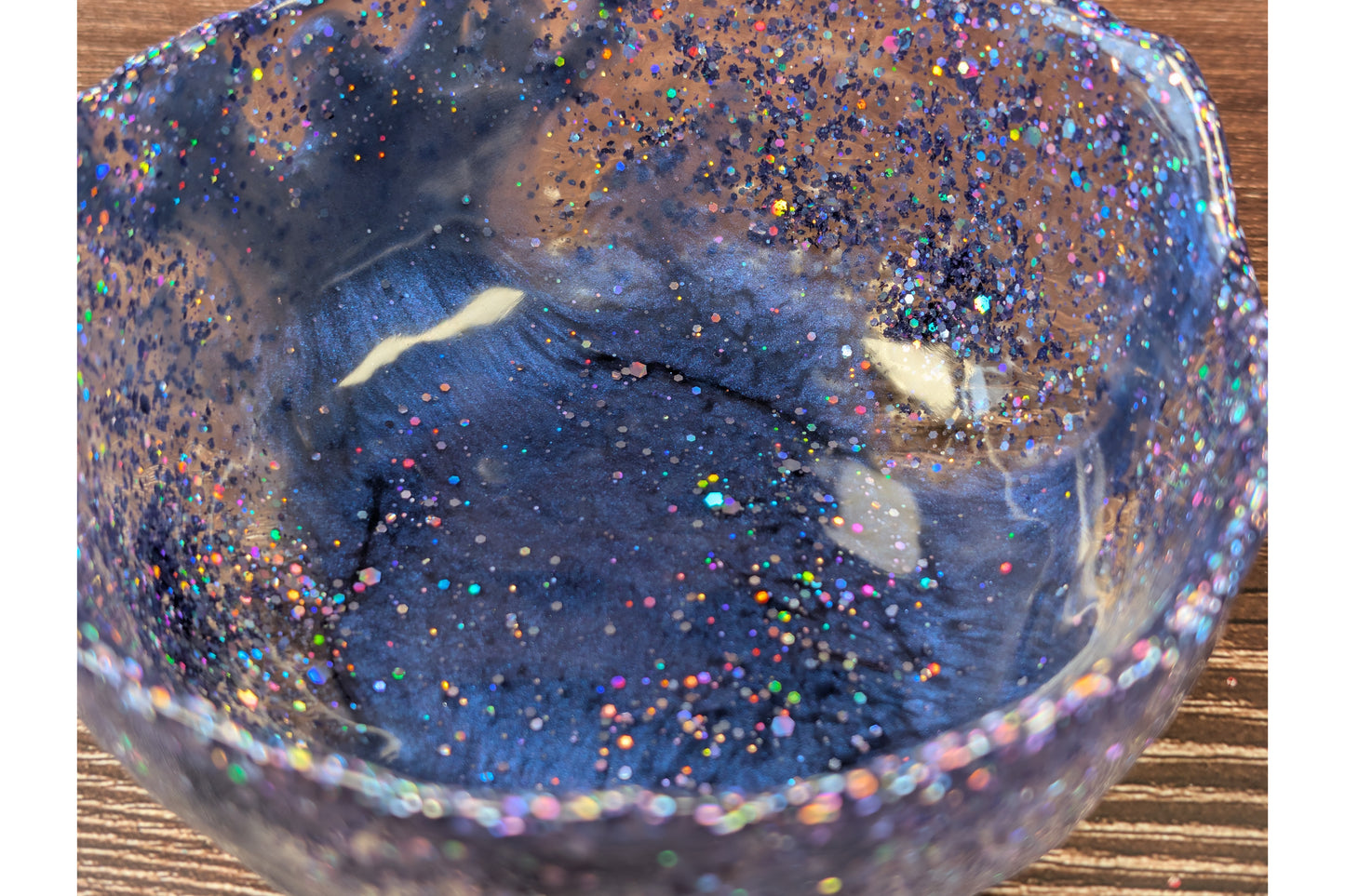 Cornflower Blue Textured Resin Bowl