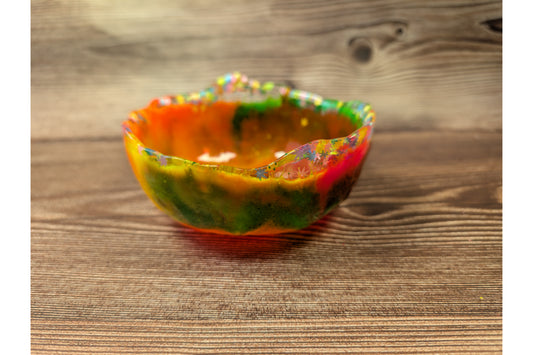 Fiesta Textured Resin Bowl – Hand-crafted one-off