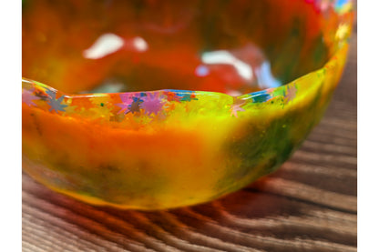 Fiesta Textured Resin Bowl – Hand-crafted one-off