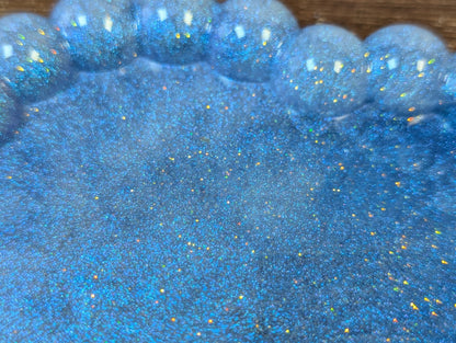 Cloud Resin Bubble Tray in Sky Blue