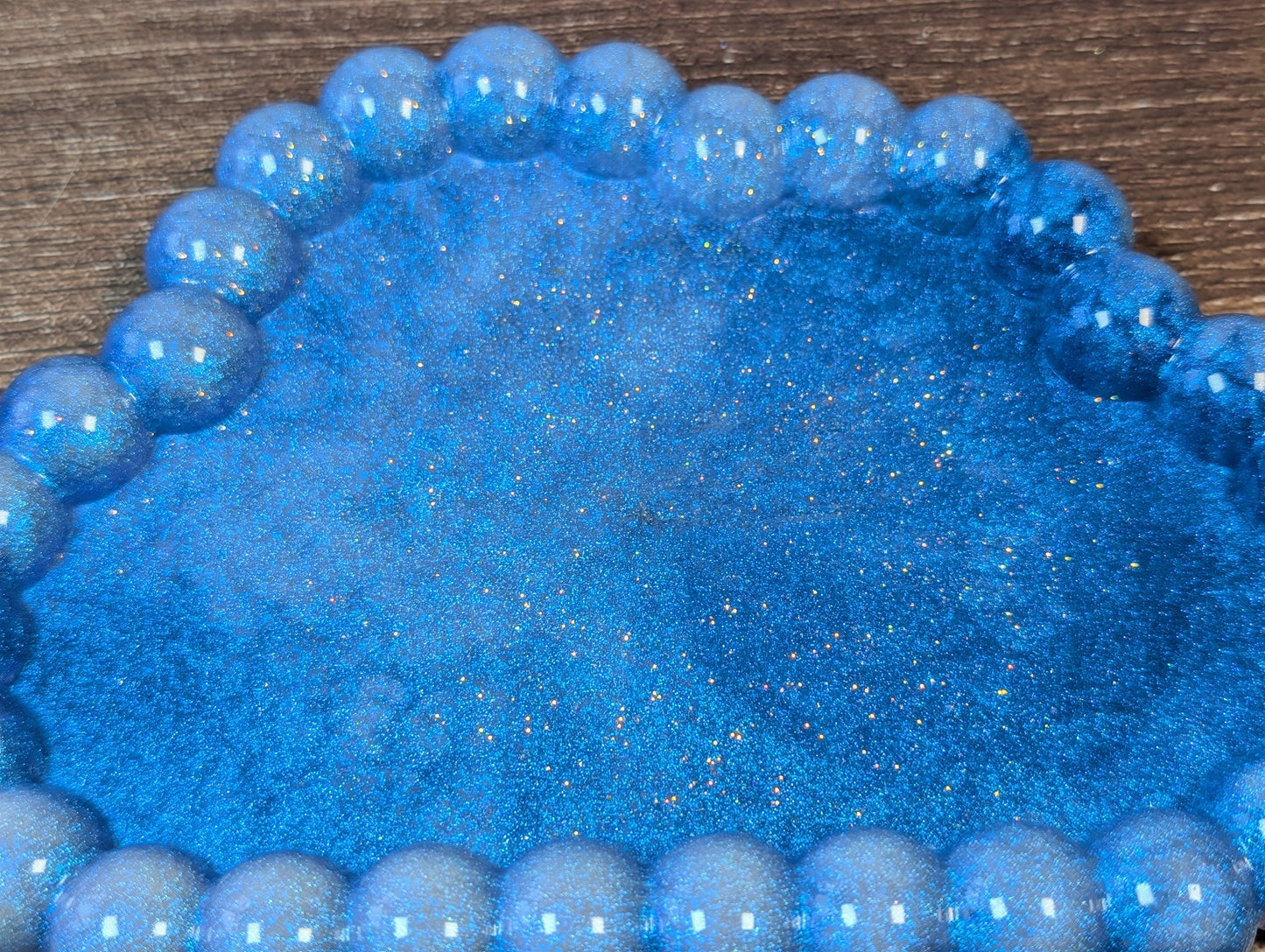 Cloud Resin Bubble Tray in Sky Blue