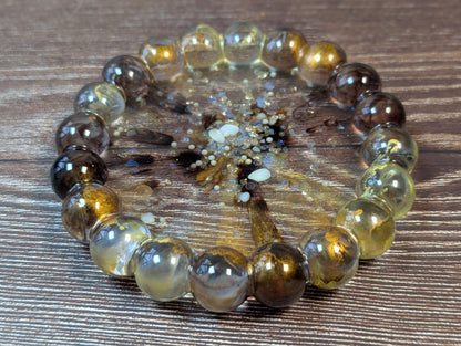 Coffee & Caramel Galaxy Geode Bubble Tray