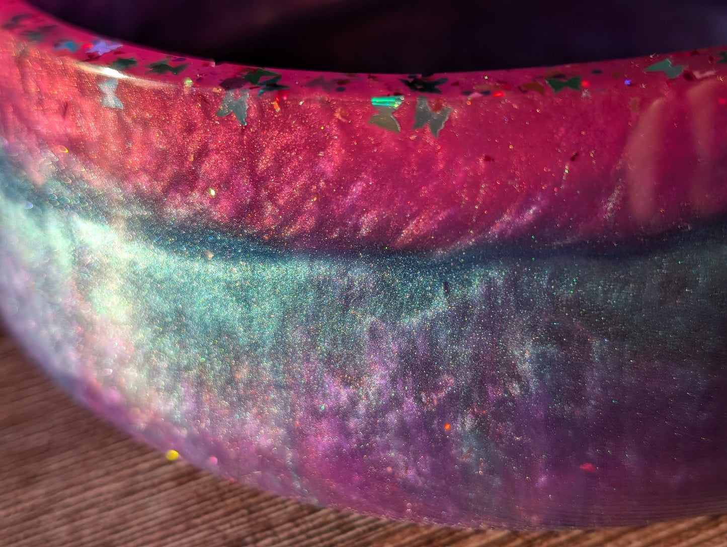 Candy Aurora Resin Bowl