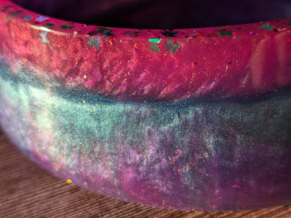 Candy Aurora Resin Bowl