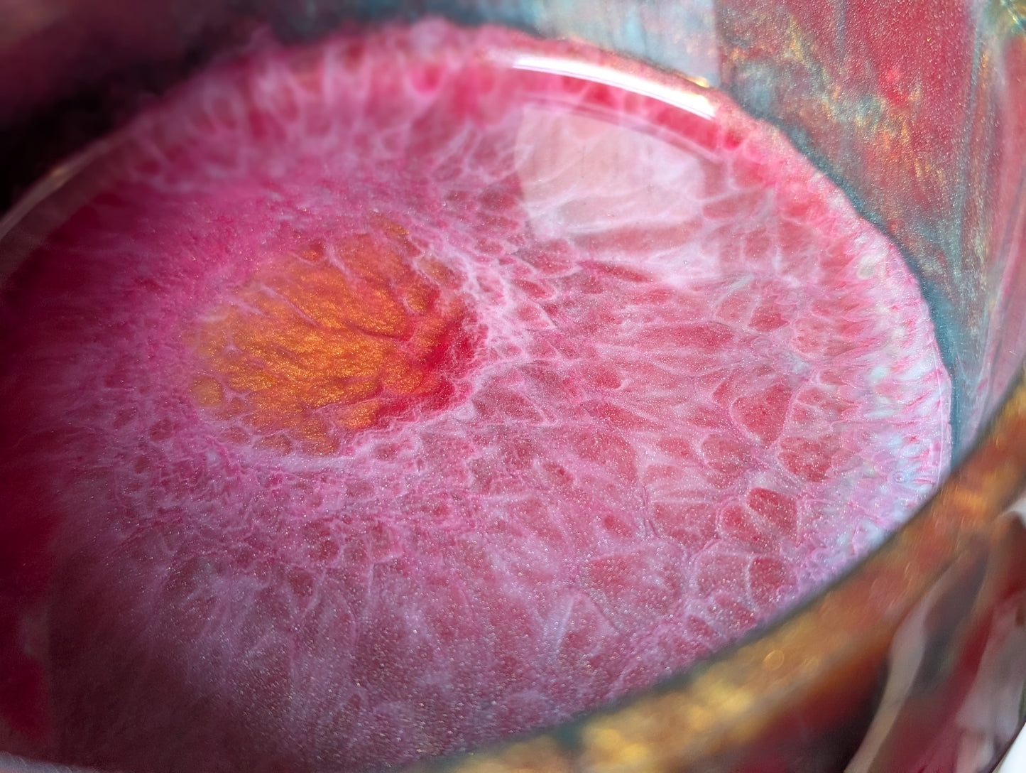 Dragonfruit Bloom Resin Bowl