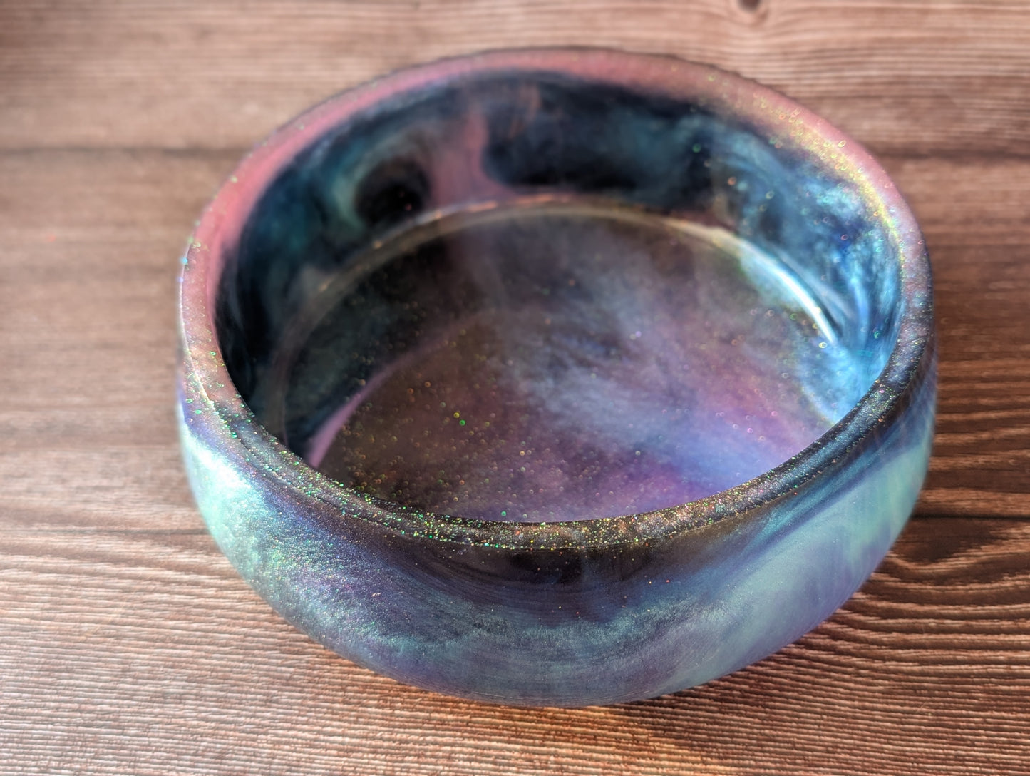Aurora Borealis Resin Bowl