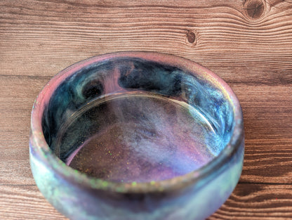 Aurora Borealis Resin Bowl